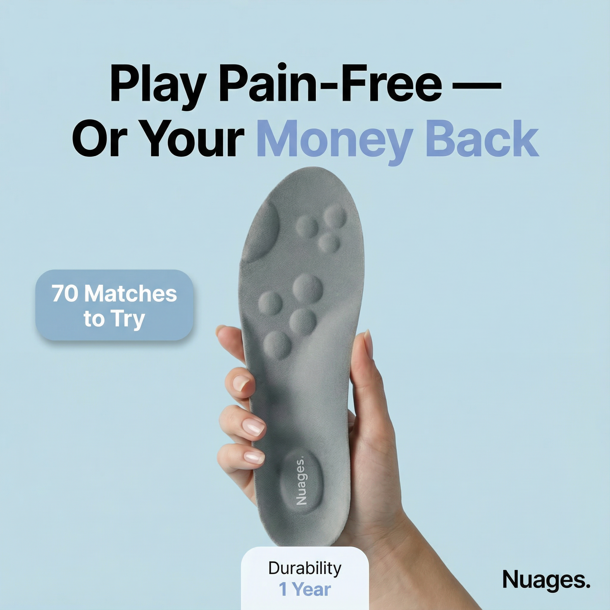 Nuages Pickleball Insoles